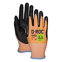 MAGID D-ROC ANSI A4 TriTek Coated Cut-Resistant Work Gloves, 1 Pairs, Size 7/Small (DXG48)