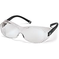 Pyramex OTS Over The Spectacle Safety Glasses Clear Lens Black Temples ANSI Z87+