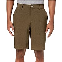 32 Degrees Mens Stretch Casual Chino Shorts, Green, 34
