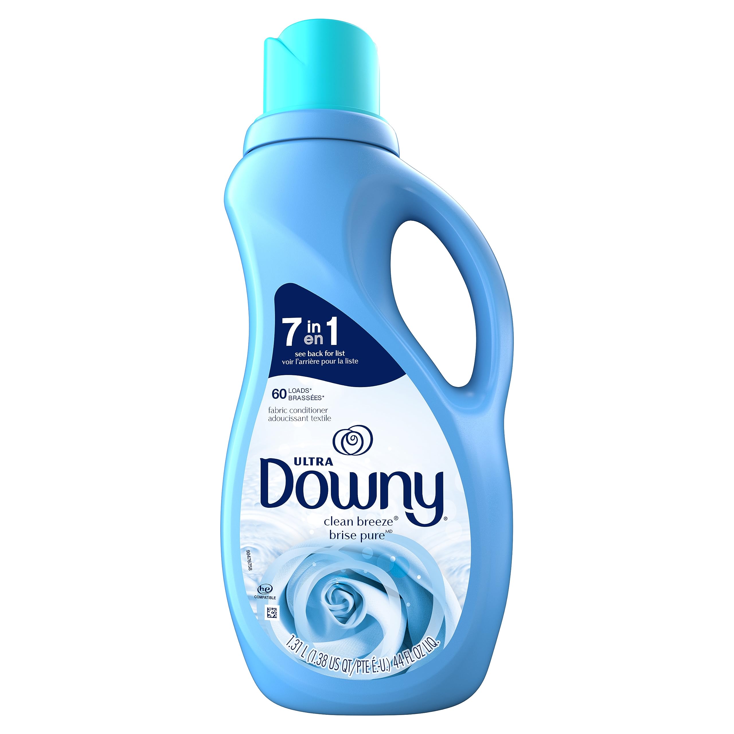 Downy Ultra Laundry Liquid Fabric Softener (Fabric Conditioner), Clean Breeze, 44 fl oz, 60 Loads