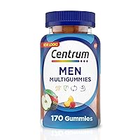 Centrum MultiGummies Gummy Multivitamin for Men, Multivitamin/Multimineral Supplement with Selenium, Antioxidants and Vitamin D3, Assorted Fruit Flavor - 170 Count