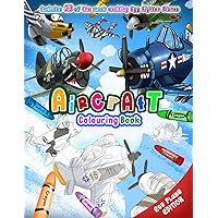 Aircraft Coloring Book: Egg Type Fighter Planes Edition with Facts and Trivia