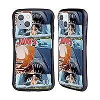 Head Case Designs Officially Licensed Jaws Collage Art Graphics Hybrid Case Compatible with Apple iPhone 14