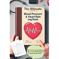 The Ultimate Blood Pressure & Heart Rate Log Book: 