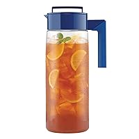 Takeya Patented and Airtight Pitcher Made in the USA, BPA Free Food Grade Tritan Plastic, 2 qt, Blueberry