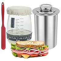 Sourdough Bread Starter Jar and Ham Maker Meat Press Tool Burger Maker Kit
