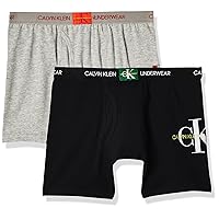 Calvin Klein Little Boy's Kids Modern Cotton Assorted Boxer Briefs Underwear, Multipack