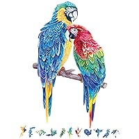 Parrot Wooden Puzzle for Adults - 200 Pieces, Unique Design, Ideal Gift for Teens and Adults - Liberty Jigsaw Puzzles for Parrot Lovers and Animal Enthusiasts