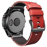 26 22mm Quick Fit Watchband For Garmin Fenix 5 5X Plus 6 6X Pro 3 3HR Official Leather Smart Easyfit Wrist Band Starps Bracelet