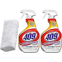 Towel + 2 Multi Surface 409 Cleaners, 32oz | Home Cleaning Spray Bundle | All Purpose Formula for Cleaner Kitchen, Bathroom, Counters, Tile