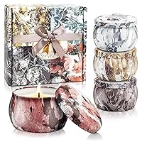Christmas Scented Candles Gifts Set for Women 4 Pack, 4.4 oz Soy Aromatherapy Candles for Home Scented - Birthday Gifts for Women Mom Wife and Christmas Presents for Family Coworkers Friends Teachers…