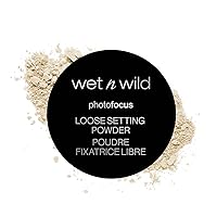 Photo Focus Loose Baking Setting Powder, Highlighter Makeup, Fair to Medium & Tan Skin Tones, Translucent