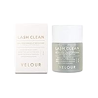Velour Lash Clean - Oil Free Liquid Makeup Remover for Eyes, False Lashes, & Face - Gentle Lash Cleanser & Eye Makeup Remover - Vegan Lash Extension Cleanser - No Parabens or Fragrance (50 ml)