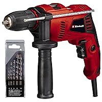 Einhell TE-ID 500 E Impact Drill | Hammer Drill, Auxiliary Handle, Soft Grip, Speed Control | 550W Electric Drill, 3-in-1: Drilling, Percussion Hammer Drilling, Screwing - Includes Storage Case