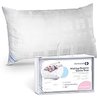 Continental Bedding Down Pillow Limited Edition Goose Down Feather Bed Pillow Thick Luxury Firm for Back & Side Sleepers Standard Size Pack of 1