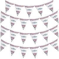 Rawlings Baseball Official MLB Plastic Pennant Banner - 12ft (Pack Of 1) - Ideal For Birthdays, Tailgates & Victory Parties