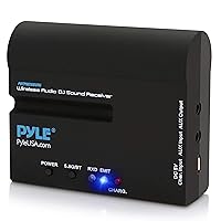 Pyle Wireless Audio DJ Sound Receiver - for Pyle PMX6BU Wireless DJ Sound FX Audio Mixer - Includes Aux (3.5mm) Audio Cable and a USB Power/Charge Port - Pyle PRTPMX6BURC