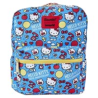Loungefly Sanrio Hello Kitty 50th Anniversary All Over Print Square Nylon Mini Backpack