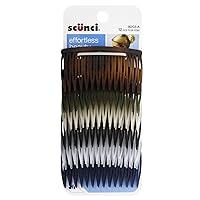 Scunci Effortless Beauty Assorted Side Combs, 12 Count