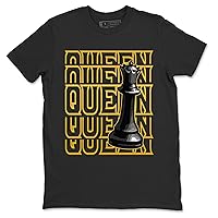 Queen 1 Retro Yellow Gold Black Design Sneaker Matching T-Shirt
