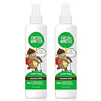 Fresh Monster Kids Detangler Spray, Toxin-Free, Hypoallergenic & Natural, Hair Conditioning Spray for Kids, Coconut (2 Pack, 8.5oz/each)