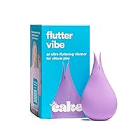 Hello Cake Flutter Vibrator - Clitoral Stimulator - Clit Licking Sex Toy - Tongue-Like Feel - Premium Body-Safe Silicone - 10 Different Modes - Water-Resistant & Rechargeable