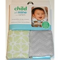 Child of Mine Green and Gray Reversible Strap Covers