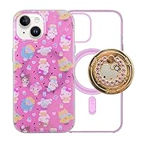 Sonix x Sanrio Case + Magnetic Ring (Sanrio, Pink Rhinestone) for MagSafe iPhone 15,14, 13 | Hello Kitty & Friends Ice Cream Parlor