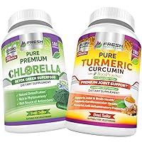 Chlorella and Turmeric Curcumin - Bundle