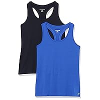 Amazon Essentials Women's Tech Stretch Racerback Tank Top (Available in Plus Size), Multipacks