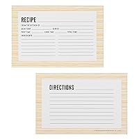 C.R. Gibson Bloom Double Sided Recipe Card Set, 4