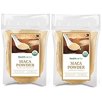 Healthworks Maca Powder Raw (48 Ounces / 3 Pound) | Certified Organic Flour Use | Keto, Vegan & Non-GMO | Premium Peruvian Origin | Breakfast, Smoothies, Baking & Coffee | Antioxidant Superfood