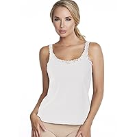 Alessandra B Lace Trim Sport Tank Top with Underwire Bra