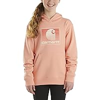 Carhartt Girls' Pullover Hoodie Graphic Sweatshirt