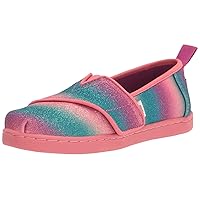 TOMS Kids Girls Alpargata Glitter Slip On Flats Casual - Pink