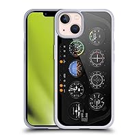 Head Case Designs Helicopter Aircraft Cockpit Dashboard Soft Gel Case Compatible with Apple iPhone 13 and Compatible with MagSafe Accessories