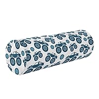 Dark Blue s Bolster Pillow Spa Cervical Neck Roll Pillow Cylinder Round Pillow for Neck Cushion Insert Cervical Neck Support