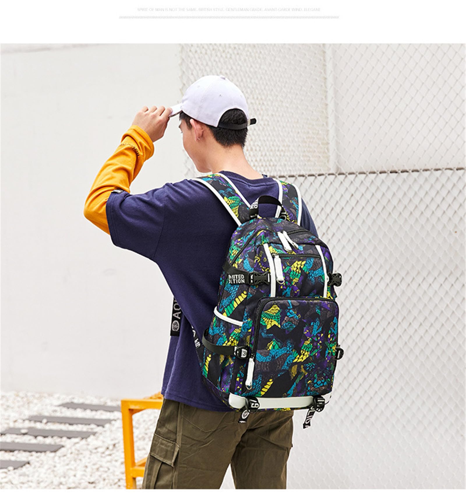ISaikoy Plants vs. Zombies Backpack Bookbag Schoolbag Daypack Satchel Laptop Bag Color Blue17