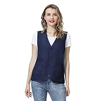 TopTie Unisex Work Vest Volunteer Activity Supermarket Uniform Button Up Vest