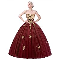 Sweetheart Ball Gown for Women Formal Puffy Quinceanera Dress 2022