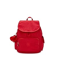 Kipling Women's City Pack Backpack, All-Day Versatile Daypack, Red Rouge, Medium