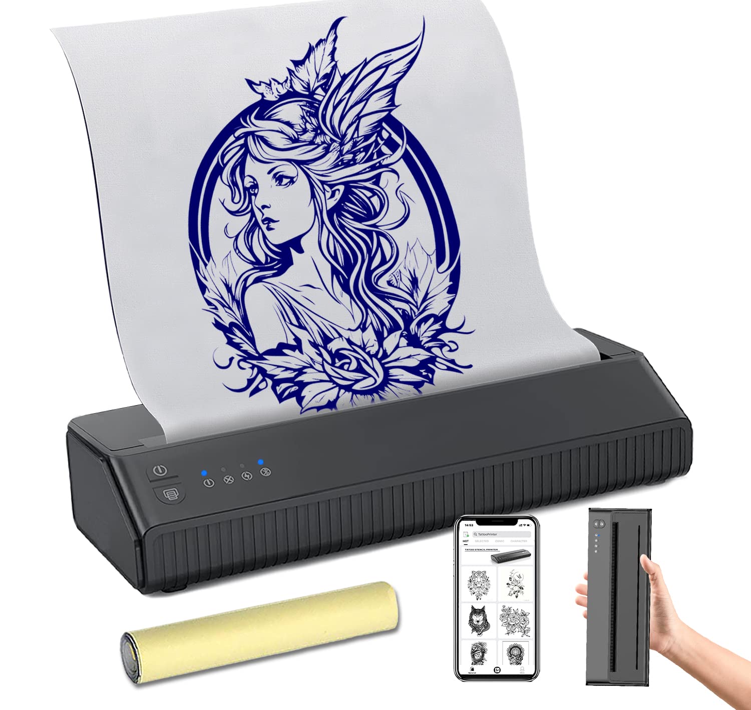 CNC 8008 Newest Version Bluetooth Tattoo Stencil Printer - CNC Tattoo  Machine Supply