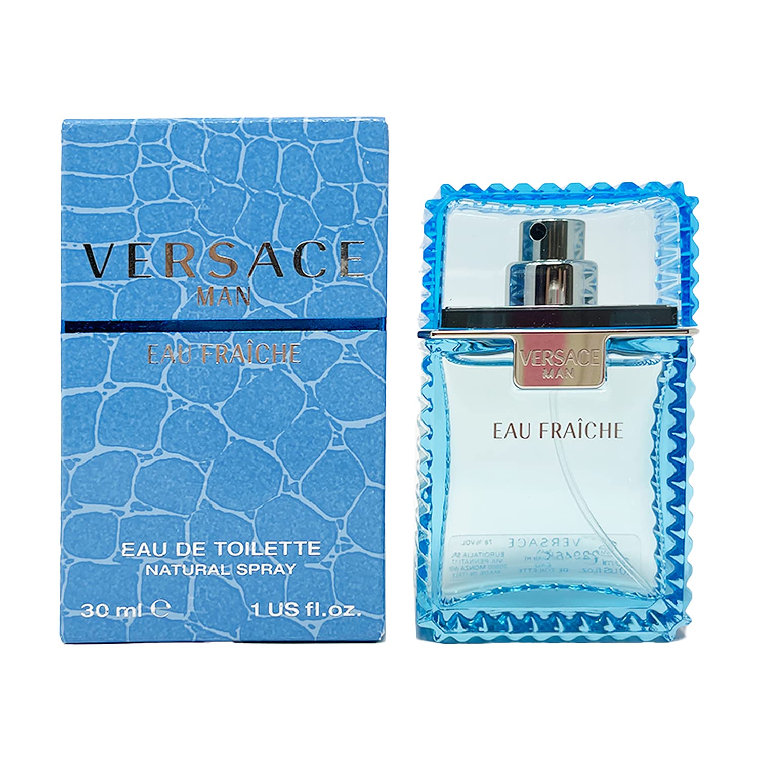 Versace Man by Versace Eau Fraiche Eau De Toilette Spray (Blue) 30 ml for Men