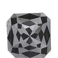 Natural Loose Radiant Diamond, Black Color Diamond, Natural Loose Diamond, Radiant Rose Cut Diamond, 1.38 CT Radiant Shape Diamond KDL2987