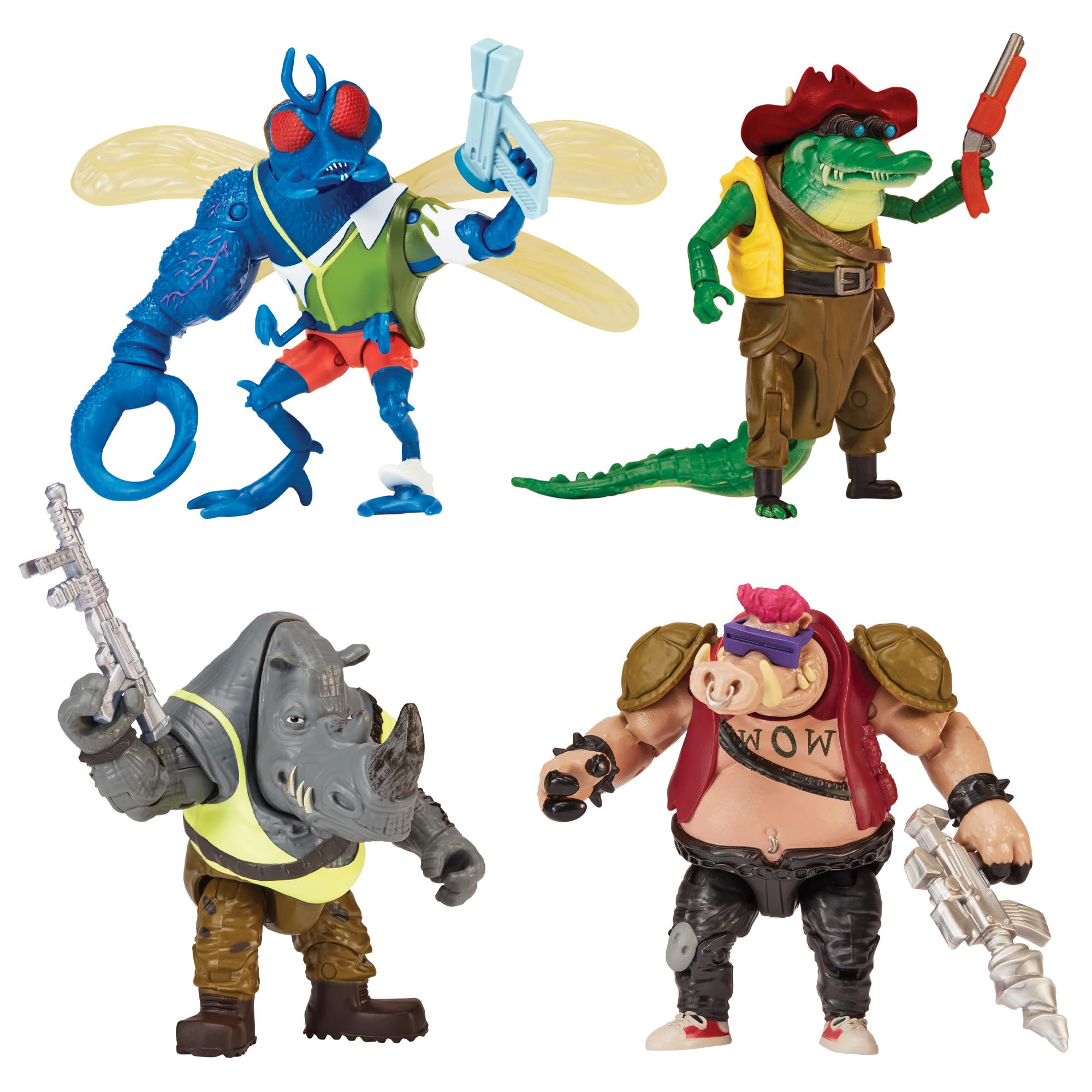 Teenage Mutant Ninja Turtles: Mutant Mayhem Basic Figure Mutant 4-Pack Bundle by Playmates Toys