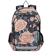 ALAZA Roses at Starry Night Backpack Bookbag Laptop Notebook Bag Casual Travel Daypack for Women Men Fits15.6 Laptop