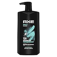 Body Wash All-Day Fresh Shower Gel Apollo Sage & Cedarwood Men's Body Wash with Odor-Busting Prebiotics 32 oz Pump