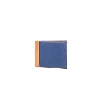 rfahrion leather canvas bifolding wallet with Id window