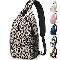 Crossbody Bags for Women Men Trendy Sling Bag Bakpack Casual Chest Bag with Convertible Shoulder Strap