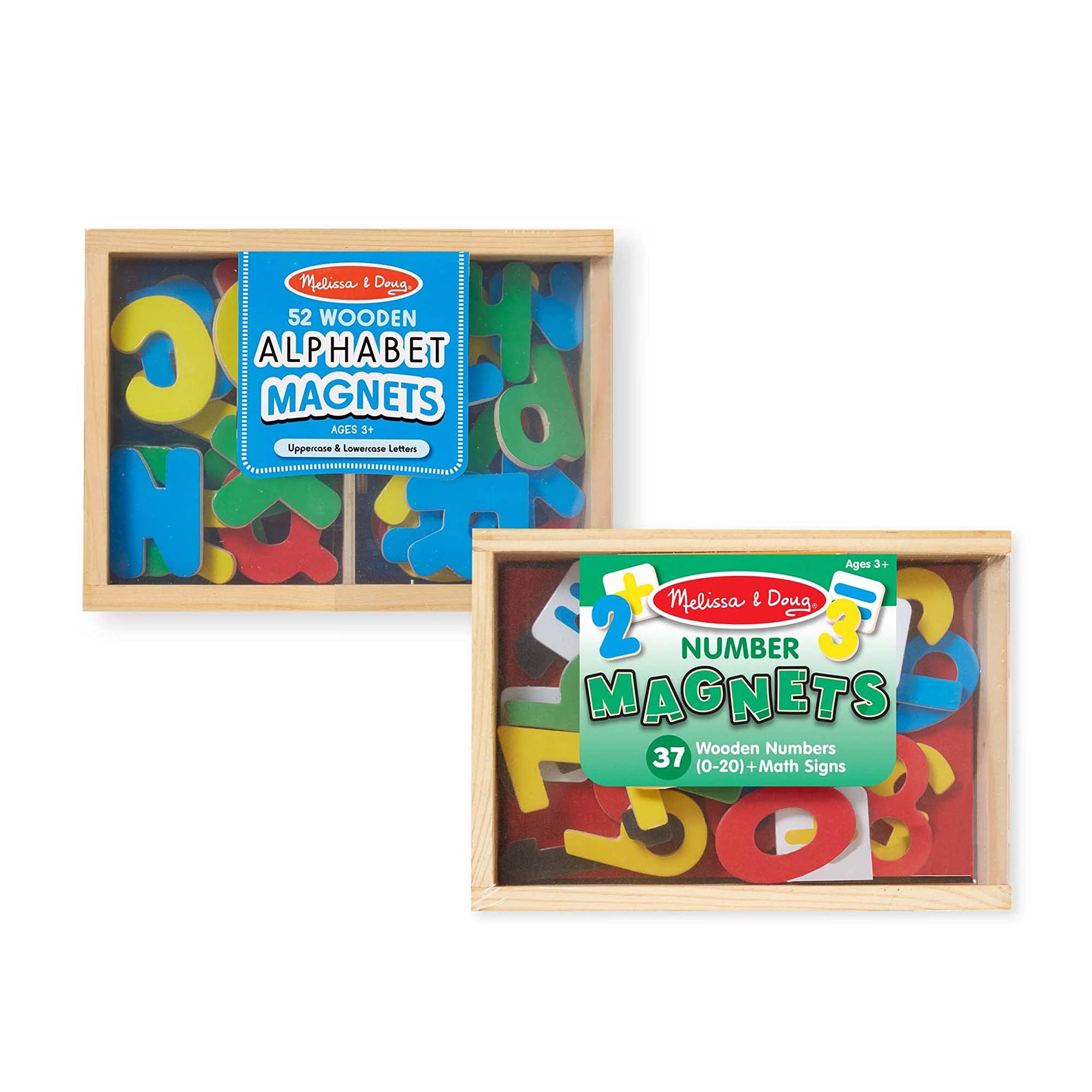 Melissa & Doug Deluxe Magnetic Letters and Numbers Set With 89 Wooden Magnets - Alphabet Letter Magnets, Number Magnets, Learning Toys For Preschoolers And Kids Ages 3+